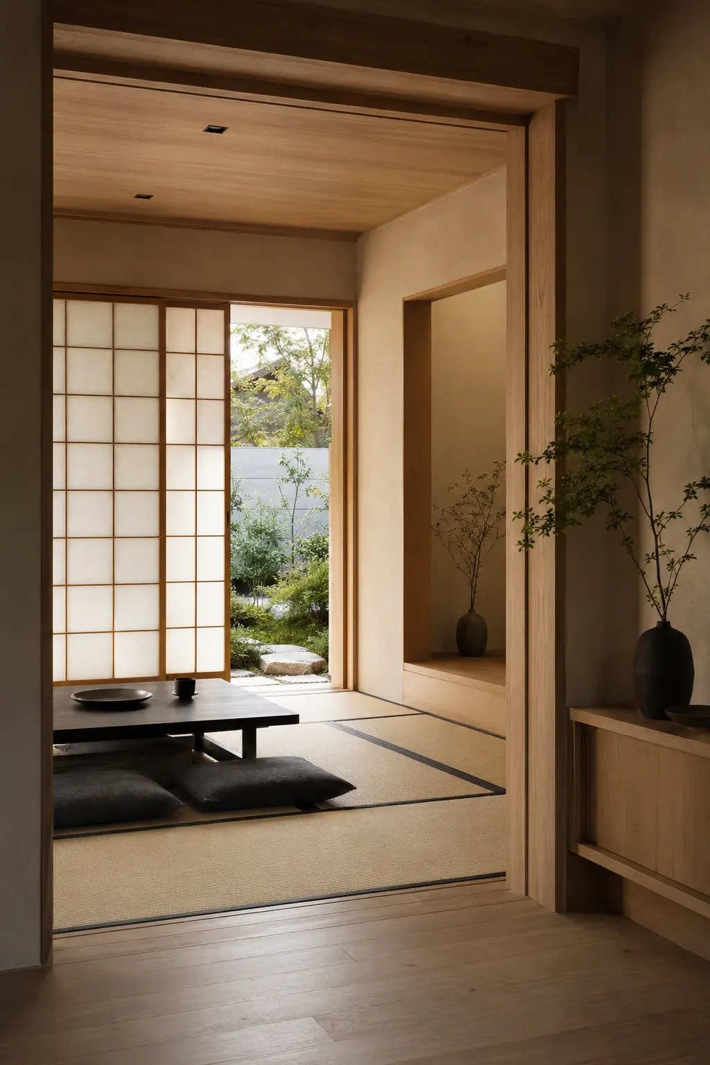 Contemporary Japanese tatami room concept